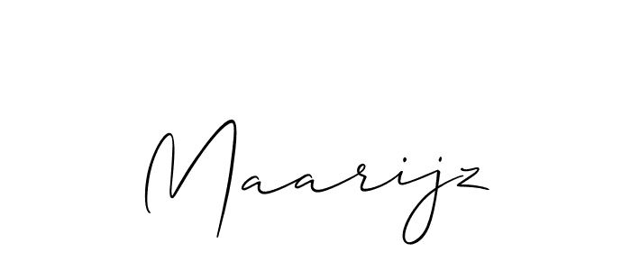 Make a beautiful signature design for name Maarijz. With this signature (Allison_Script) style, you can create a handwritten signature for free. Maarijz signature style 2 images and pictures png