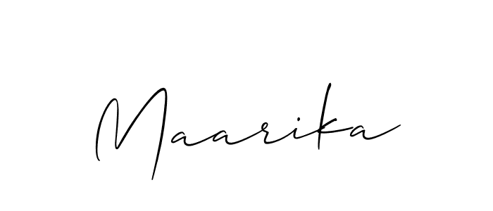 Also You can easily find your signature by using the search form. We will create Maarika name handwritten signature images for you free of cost using Allison_Script sign style. Maarika signature style 2 images and pictures png