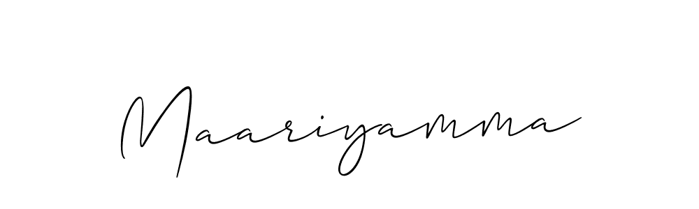 It looks lik you need a new signature style for name Maariyamma. Design unique handwritten (Allison_Script) signature with our free signature maker in just a few clicks. Maariyamma signature style 2 images and pictures png