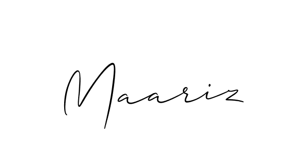 Best and Professional Signature Style for Maariz. Allison_Script Best Signature Style Collection. Maariz signature style 2 images and pictures png