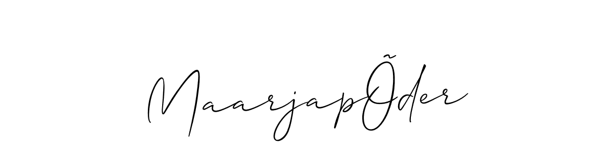 How to make MaarjapÕder signature? Allison_Script is a professional autograph style. Create handwritten signature for MaarjapÕder name. MaarjapÕder signature style 2 images and pictures png