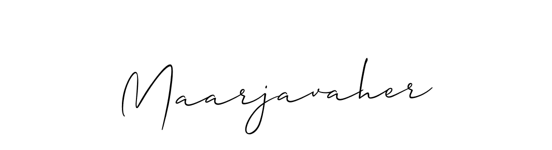 Create a beautiful signature design for name Maarjavaher. With this signature (Allison_Script) fonts, you can make a handwritten signature for free. Maarjavaher signature style 2 images and pictures png