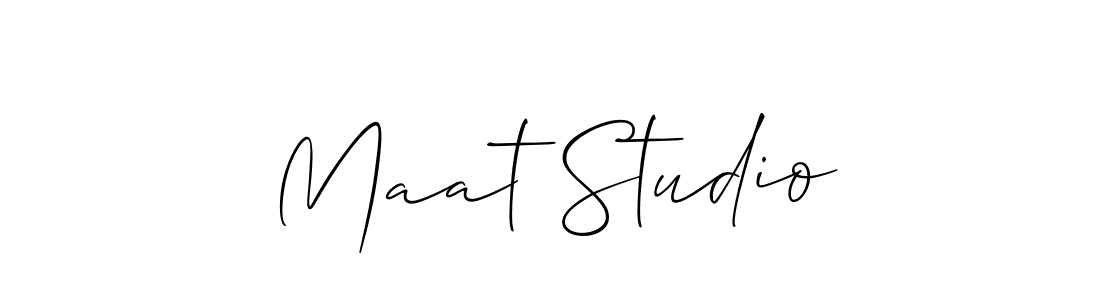 Once you've used our free online signature maker to create your best signature Allison_Script style, it's time to enjoy all of the benefits that Maat Studio name signing documents. Maat Studio signature style 2 images and pictures png