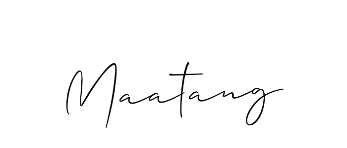 if you are searching for the best signature style for your name Maatang. so please give up your signature search. here we have designed multiple signature styles  using Allison_Script. Maatang signature style 2 images and pictures png