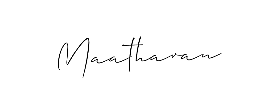 Also we have Maathavan name is the best signature style. Create professional handwritten signature collection using Allison_Script autograph style. Maathavan signature style 2 images and pictures png