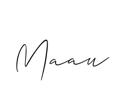 Use a signature maker to create a handwritten signature online. With this signature software, you can design (Allison_Script) your own signature for name Maau. Maau signature style 2 images and pictures png