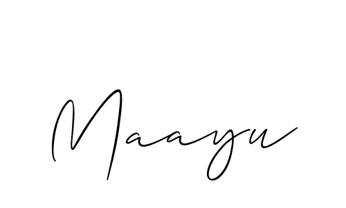 Best and Professional Signature Style for Maayu. Allison_Script Best Signature Style Collection. Maayu signature style 2 images and pictures png