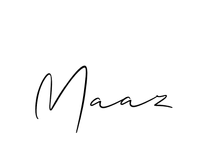 You should practise on your own different ways (Allison_Script) to write your name (Maaz) in signature. don't let someone else do it for you. Maaz signature style 2 images and pictures png