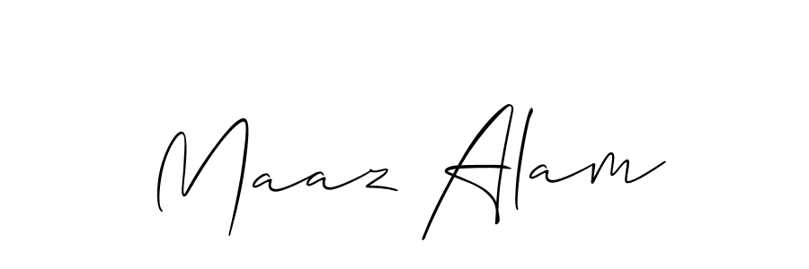 Similarly Allison_Script is the best handwritten signature design. Signature creator online .You can use it as an online autograph creator for name Maaz Alam. Maaz Alam signature style 2 images and pictures png