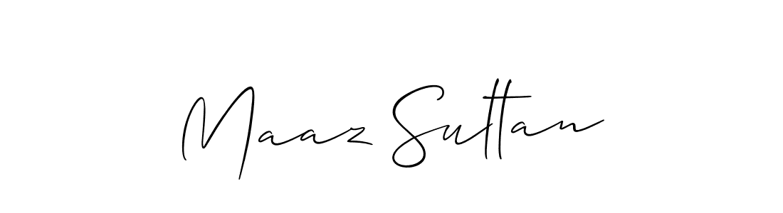 You should practise on your own different ways (Allison_Script) to write your name (Maaz Sultan) in signature. don't let someone else do it for you. Maaz Sultan signature style 2 images and pictures png