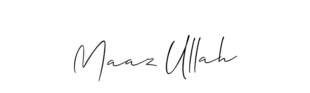 You can use this online signature creator to create a handwritten signature for the name Maaz Ullah. This is the best online autograph maker. Maaz Ullah signature style 2 images and pictures png