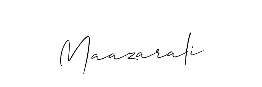 How to Draw Maazarali signature style? Allison_Script is a latest design signature styles for name Maazarali. Maazarali signature style 2 images and pictures png