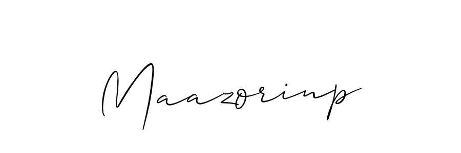 It looks lik you need a new signature style for name Maazorinp. Design unique handwritten (Allison_Script) signature with our free signature maker in just a few clicks. Maazorinp signature style 2 images and pictures png