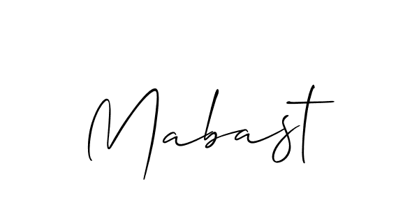 Also we have Mabast name is the best signature style. Create professional handwritten signature collection using Allison_Script autograph style. Mabast signature style 2 images and pictures png