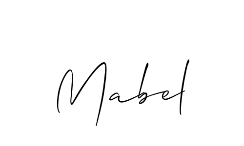 How to make Mabel signature? Allison_Script is a professional autograph style. Create handwritten signature for Mabel name. Mabel signature style 2 images and pictures png