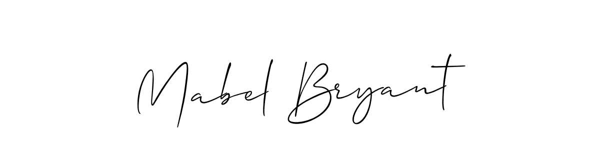 Use a signature maker to create a handwritten signature online. With this signature software, you can design (Allison_Script) your own signature for name Mabel Bryant. Mabel Bryant signature style 2 images and pictures png