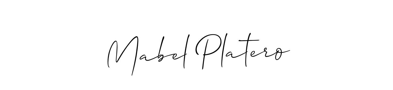 Once you've used our free online signature maker to create your best signature Allison_Script style, it's time to enjoy all of the benefits that Mabel Platero name signing documents. Mabel Platero signature style 2 images and pictures png