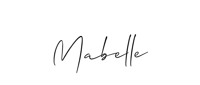 How to make Mabelle name signature. Use Allison_Script style for creating short signs online. This is the latest handwritten sign. Mabelle signature style 2 images and pictures png