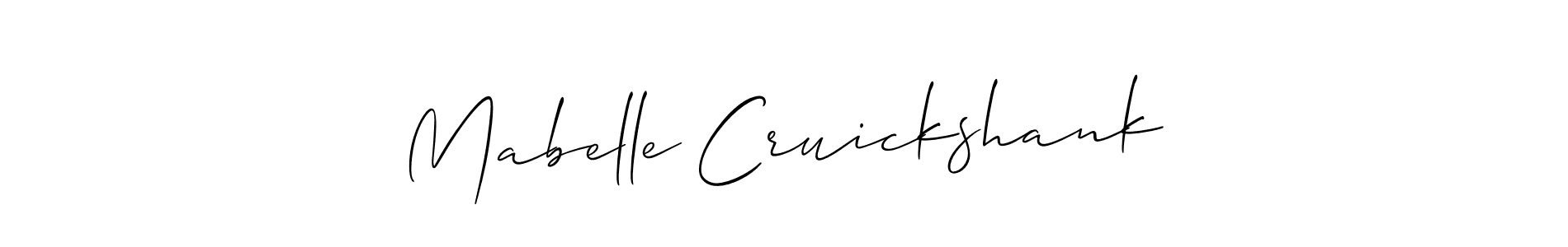 Mabelle Cruickshank stylish signature style. Best Handwritten Sign (Allison_Script) for my name. Handwritten Signature Collection Ideas for my name Mabelle Cruickshank. Mabelle Cruickshank signature style 2 images and pictures png