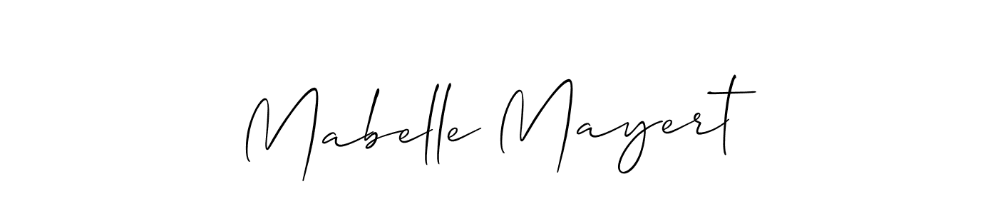 Similarly Allison_Script is the best handwritten signature design. Signature creator online .You can use it as an online autograph creator for name Mabelle Mayert. Mabelle Mayert signature style 2 images and pictures png