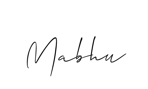 Also You can easily find your signature by using the search form. We will create Mabhu name handwritten signature images for you free of cost using Allison_Script sign style. Mabhu signature style 2 images and pictures png