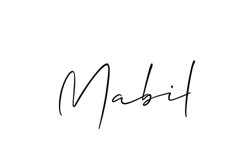 Similarly Allison_Script is the best handwritten signature design. Signature creator online .You can use it as an online autograph creator for name Mabil. Mabil signature style 2 images and pictures png