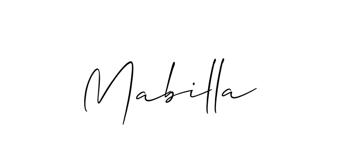 Allison_Script is a professional signature style that is perfect for those who want to add a touch of class to their signature. It is also a great choice for those who want to make their signature more unique. Get Mabilla name to fancy signature for free. Mabilla signature style 2 images and pictures png