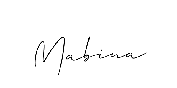 Best and Professional Signature Style for Mabina. Allison_Script Best Signature Style Collection. Mabina signature style 2 images and pictures png