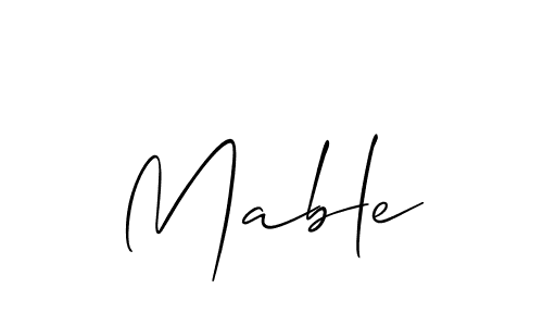 Make a short Mable signature style. Manage your documents anywhere anytime using Allison_Script. Create and add eSignatures, submit forms, share and send files easily. Mable signature style 2 images and pictures png