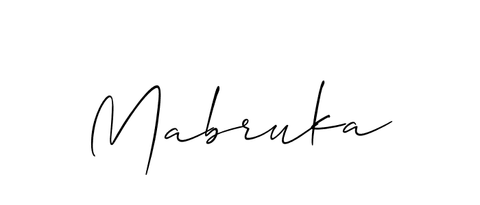 Make a beautiful signature design for name Mabruka. Use this online signature maker to create a handwritten signature for free. Mabruka signature style 2 images and pictures png