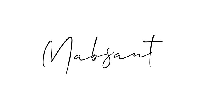 Here are the top 10 professional signature styles for the name Mabsant. These are the best autograph styles you can use for your name. Mabsant signature style 2 images and pictures png