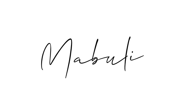 Allison_Script is a professional signature style that is perfect for those who want to add a touch of class to their signature. It is also a great choice for those who want to make their signature more unique. Get Mabuli name to fancy signature for free. Mabuli signature style 2 images and pictures png