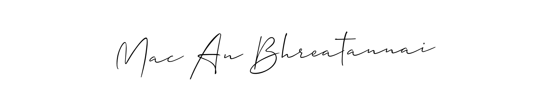 Once you've used our free online signature maker to create your best signature Allison_Script style, it's time to enjoy all of the benefits that Mac An Bhreatannai name signing documents. Mac An Bhreatannai signature style 2 images and pictures png