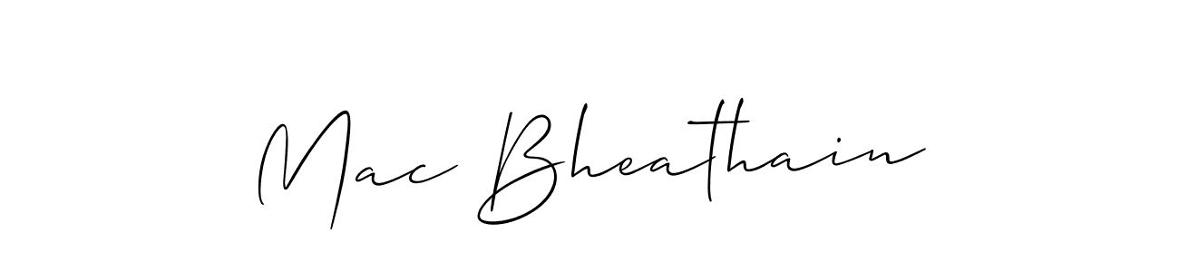 Make a short Mac Bheathain signature style. Manage your documents anywhere anytime using Allison_Script. Create and add eSignatures, submit forms, share and send files easily. Mac Bheathain signature style 2 images and pictures png