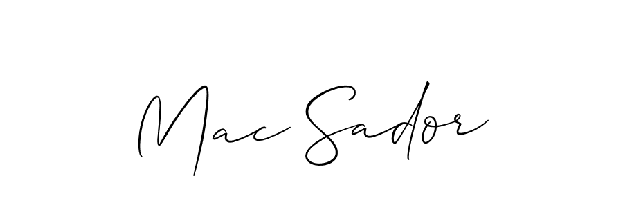 Similarly Allison_Script is the best handwritten signature design. Signature creator online .You can use it as an online autograph creator for name Mac Sador. Mac Sador signature style 2 images and pictures png