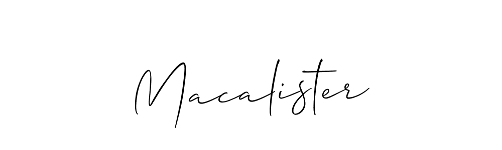 How to make Macalister signature? Allison_Script is a professional autograph style. Create handwritten signature for Macalister name. Macalister signature style 2 images and pictures png