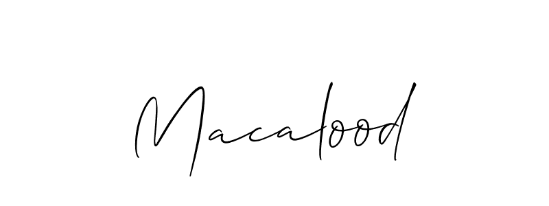 Also we have Macalood name is the best signature style. Create professional handwritten signature collection using Allison_Script autograph style. Macalood signature style 2 images and pictures png