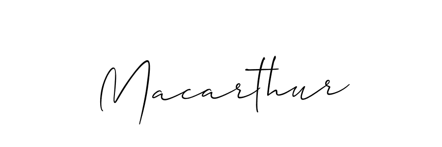 How to make Macarthur name signature. Use Allison_Script style for creating short signs online. This is the latest handwritten sign. Macarthur signature style 2 images and pictures png
