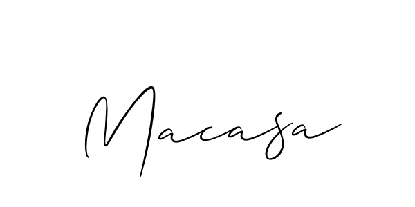Similarly Allison_Script is the best handwritten signature design. Signature creator online .You can use it as an online autograph creator for name Macasa. Macasa signature style 2 images and pictures png