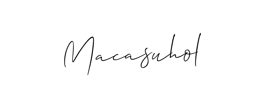 Best and Professional Signature Style for Macasuhol. Allison_Script Best Signature Style Collection. Macasuhol signature style 2 images and pictures png