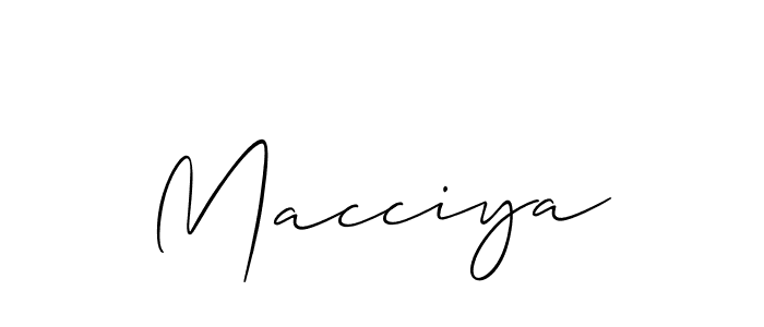 Best and Professional Signature Style for Macciya. Allison_Script Best Signature Style Collection. Macciya signature style 2 images and pictures png