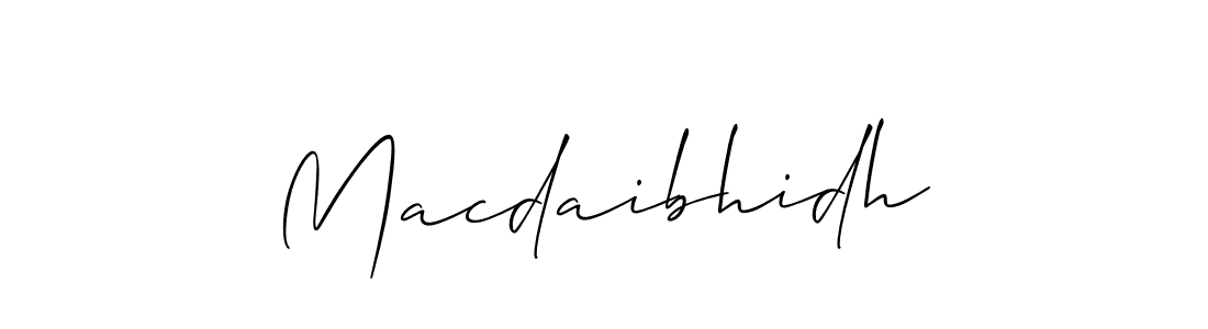 It looks lik you need a new signature style for name Macdaibhidh. Design unique handwritten (Allison_Script) signature with our free signature maker in just a few clicks. Macdaibhidh signature style 2 images and pictures png