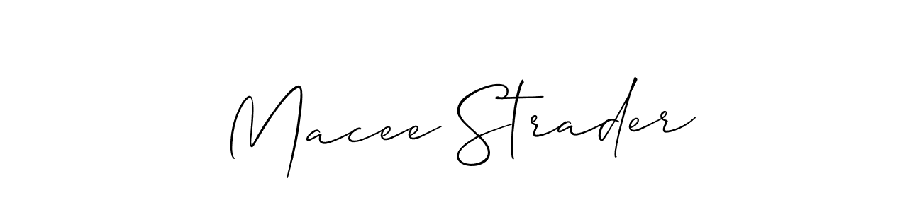 Also we have Macee Strader name is the best signature style. Create professional handwritten signature collection using Allison_Script autograph style. Macee Strader signature style 2 images and pictures png