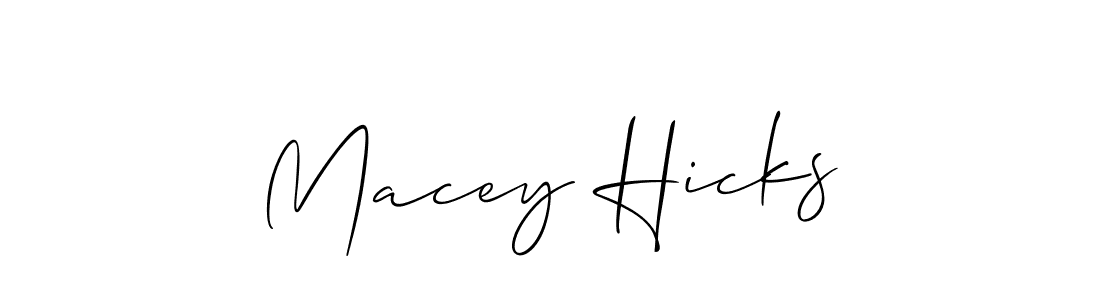 Also You can easily find your signature by using the search form. We will create Macey Hicks name handwritten signature images for you free of cost using Allison_Script sign style. Macey Hicks signature style 2 images and pictures png