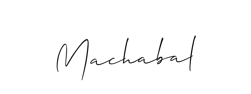 The best way (Allison_Script) to make a short signature is to pick only two or three words in your name. The name Machabal include a total of six letters. For converting this name. Machabal signature style 2 images and pictures png