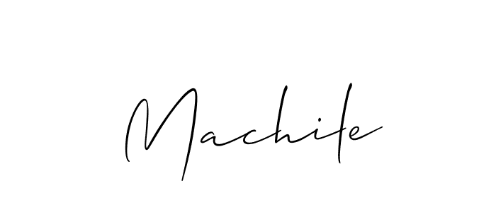 if you are searching for the best signature style for your name Machile. so please give up your signature search. here we have designed multiple signature styles  using Allison_Script. Machile signature style 2 images and pictures png