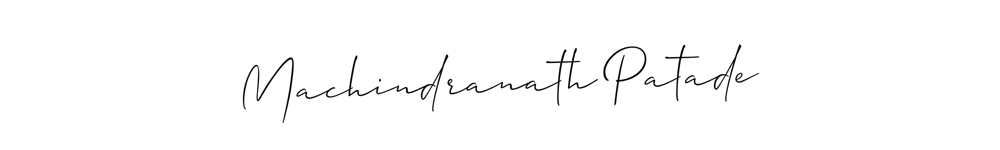 How to make Machindranath Patade signature? Allison_Script is a professional autograph style. Create handwritten signature for Machindranath Patade name. Machindranath Patade signature style 2 images and pictures png