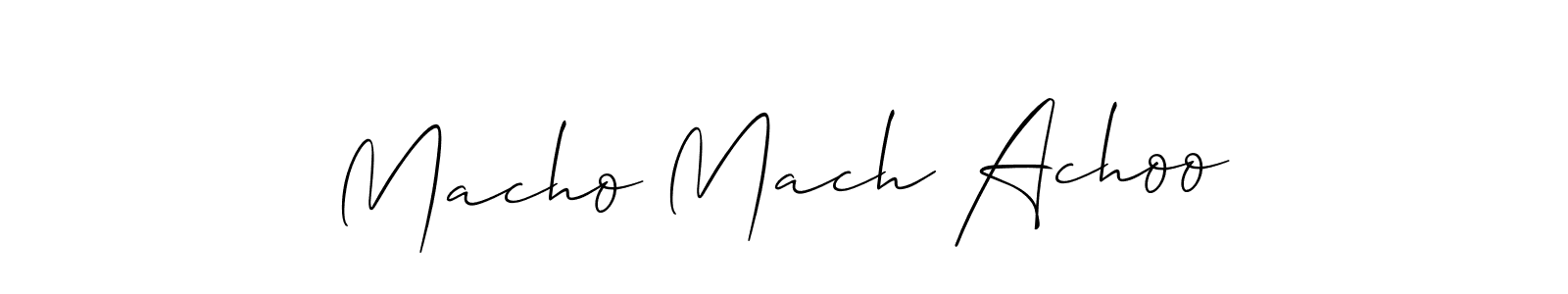 Here are the top 10 professional signature styles for the name Macho Mach Achoo. These are the best autograph styles you can use for your name. Macho Mach Achoo signature style 2 images and pictures png