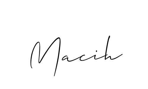 You should practise on your own different ways (Allison_Script) to write your name (Macih) in signature. don't let someone else do it for you. Macih signature style 2 images and pictures png
