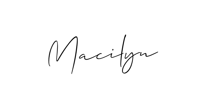 Allison_Script is a professional signature style that is perfect for those who want to add a touch of class to their signature. It is also a great choice for those who want to make their signature more unique. Get Macilyn name to fancy signature for free. Macilyn signature style 2 images and pictures png
